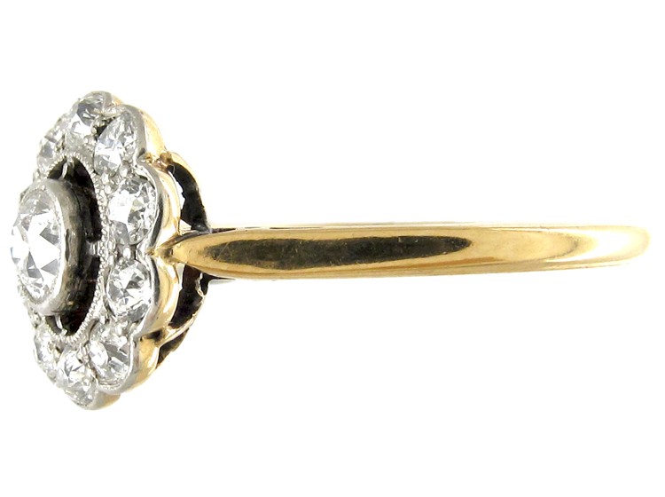 Diamond Edwardian Daisy Cluster Ring
