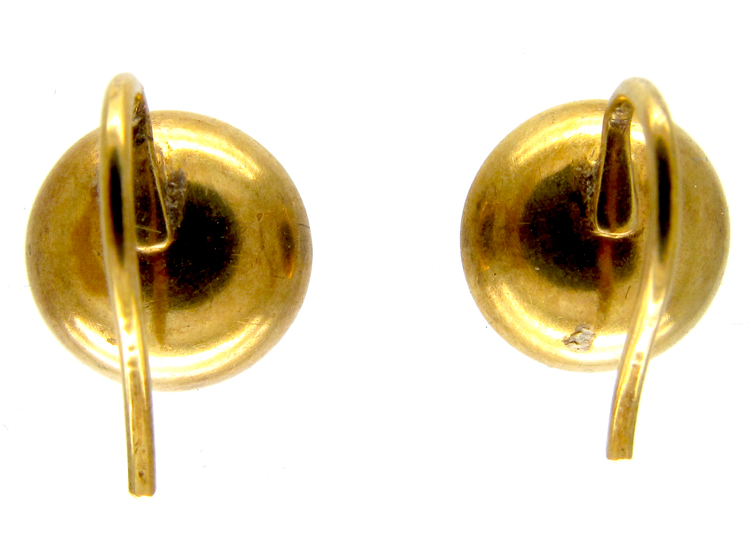 Concave Earrings Large - Gold