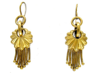 Victorian 18ct Gold Fringe Earrings