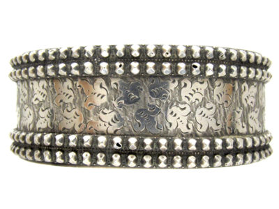 Victorian Silver Nail Head Bangle