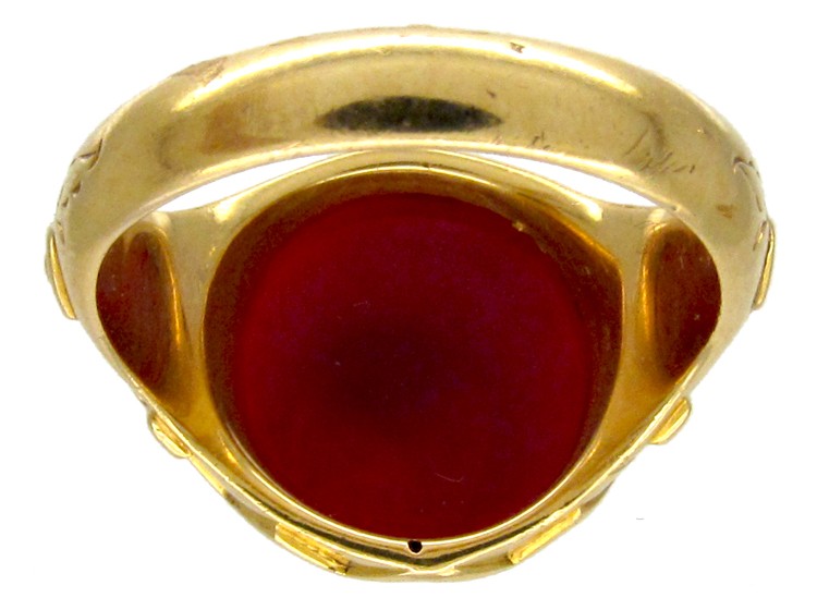 Masonic 18ct Gold Victorian Signet Ring