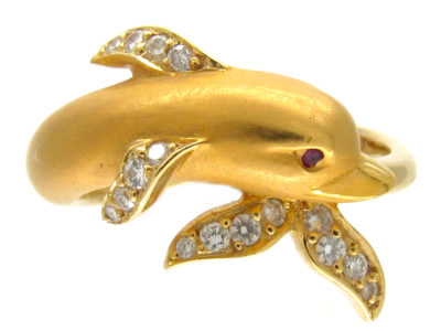 Carrera Y Carrera Dolphin 18ct Gold Ring