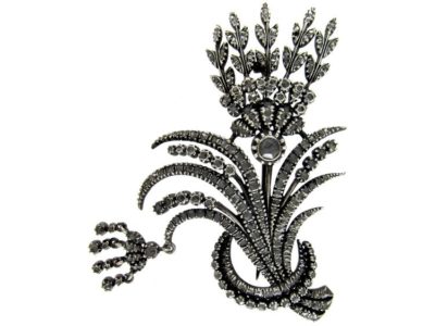 Diamond Georgian Aigrette Brooch