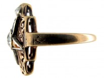 Gold Masonic Gemstone Ring