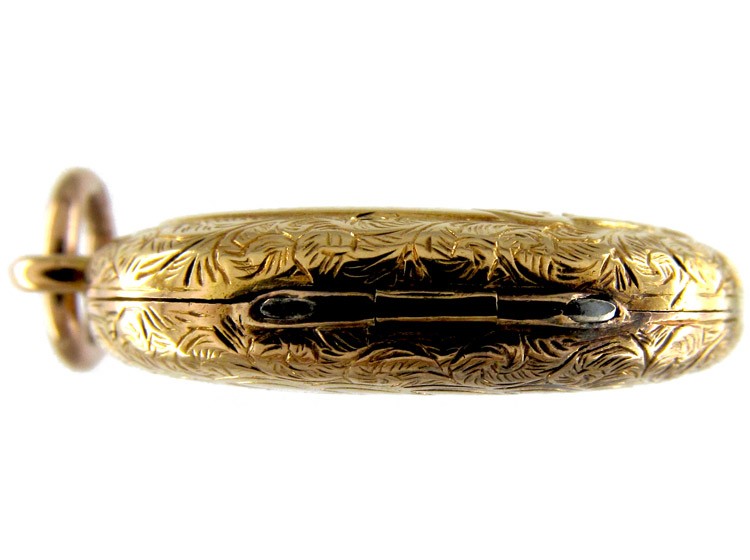 Gold Buckle Motif Victorian Locket