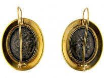 French Gold & Silver Cherub Earrings