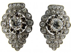 Diamond Art Deco Earrings