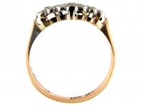 Diamond Triple Cluster 18ct Gold Edwardian Ring