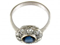 Diamond & Sapphire Edwardian Cluster Ring