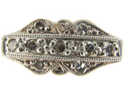 Diamond 18ct Gold & Platinum Art Deco Ring