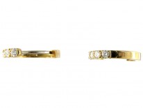 Diamond 18ct Gold Hoop Earrings