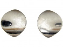 Georg Jensen Large Silver Clip-On Earrings