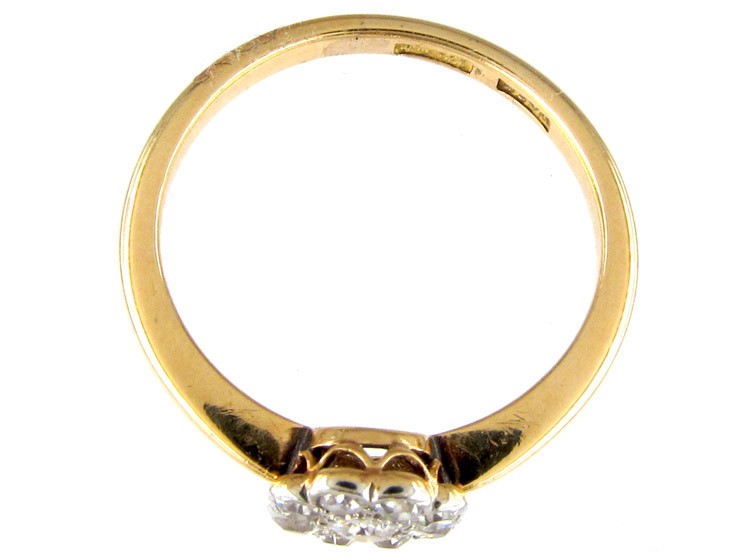 Small Edwardian Diamond Cluster Ring
