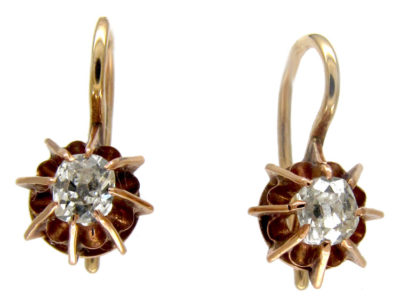Diamond Single Stone Earrings