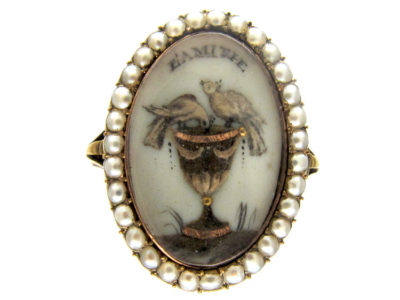 Georgian Doves of Pliny Friendship Ring