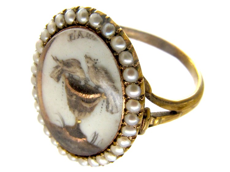 Georgian Doves of Pliny Friendship Ring