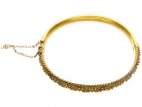 Victorian 15ct Gold Etruscan Bangle