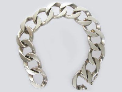 Solid Silver Curb Bracelet