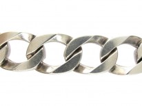 Solid Silver Curb Bracelet