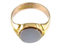 Victorian Carnelian 15ct Gold Signet Ring