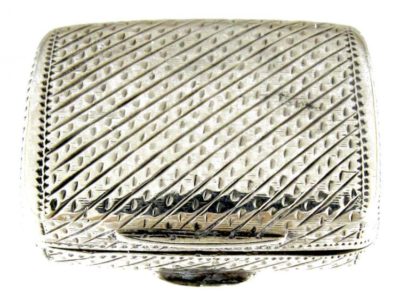 Georgian Silver Engraved Vinaigrette