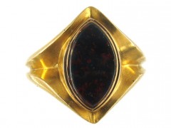 Bloodstone 15ct Gold Signet Ring
