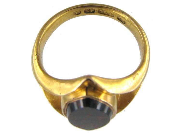 Bloodstone 15ct Gold Signet Ring