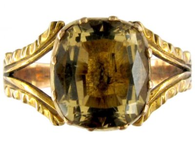 Georgian 15ct Gold & Topaz Ring