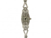 Art Deco Diamond Watch on Strap