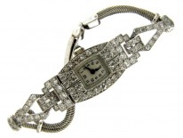 Art Deco Diamond Watch on Strap