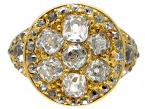 Large Victorian Diamond Cluster Ring