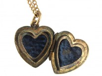 Gold Heart Locket on Chain