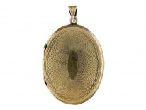 Enamel & Gold Oval Victorian Locket