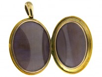 15ct Gold Victorian Large Oval Locket