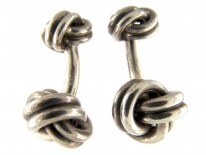 Tiffany & Co. Silver Knot Cufflinks