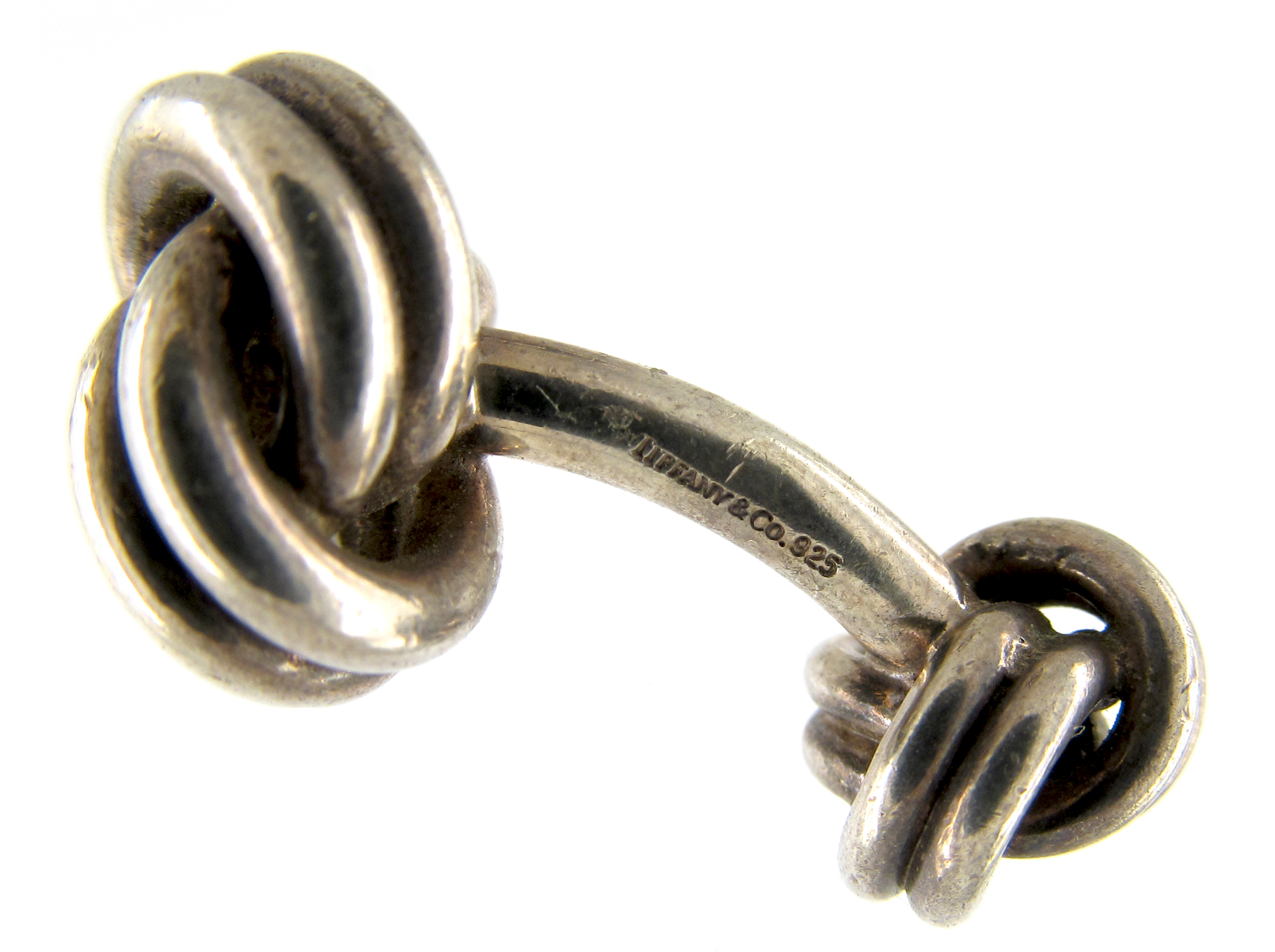 Tiffany silver clearance knot cufflinks