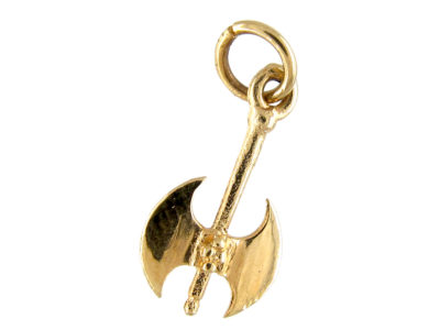Gold Axe Charm