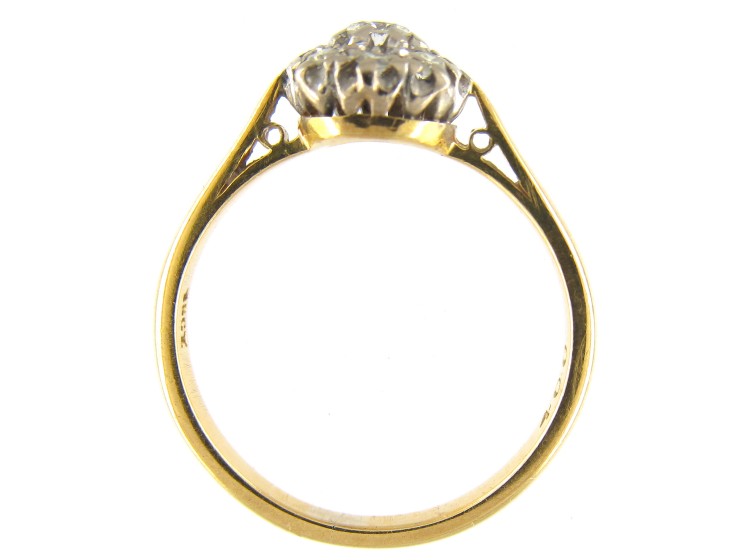 18ct & Platinum Diamond Cluster Ring