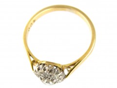 18ct & Platinum Diamond Cluster Ring