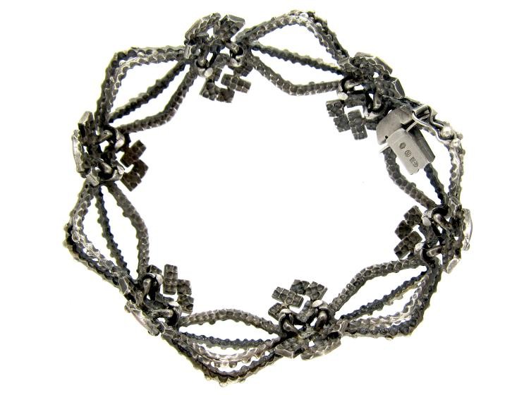 Italian 1960s Silver & Enamel Bracelet by 