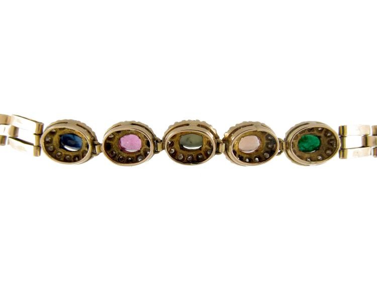 Edwardian Multi Gemstone Bracelet