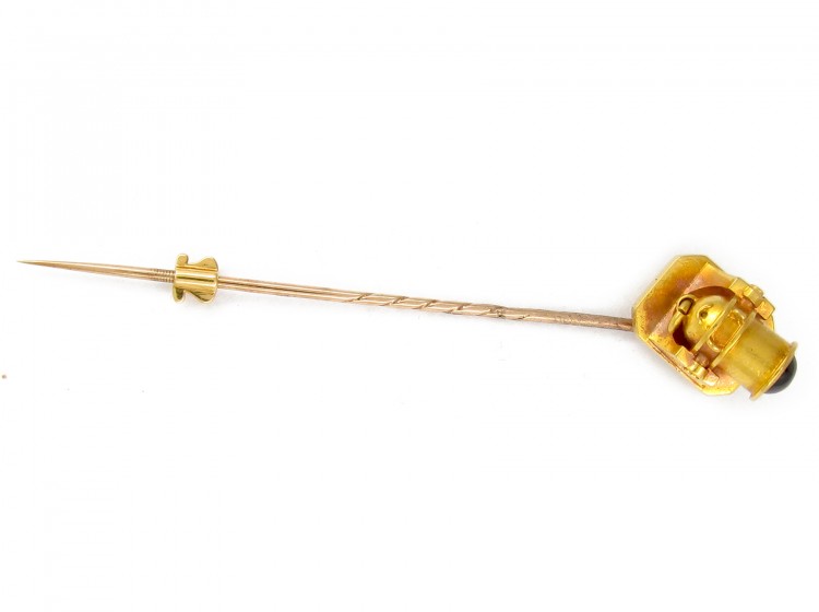 Victorian Gold Canon Tie Pin