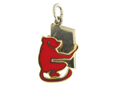 Monkey Looking Through The Mirror Gold Charm