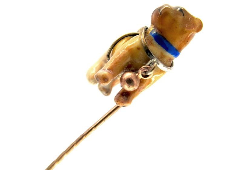 Pug Dog Enamel Tie Pin