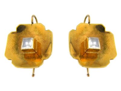 Moonstone Stylised Flower Retro Earrings