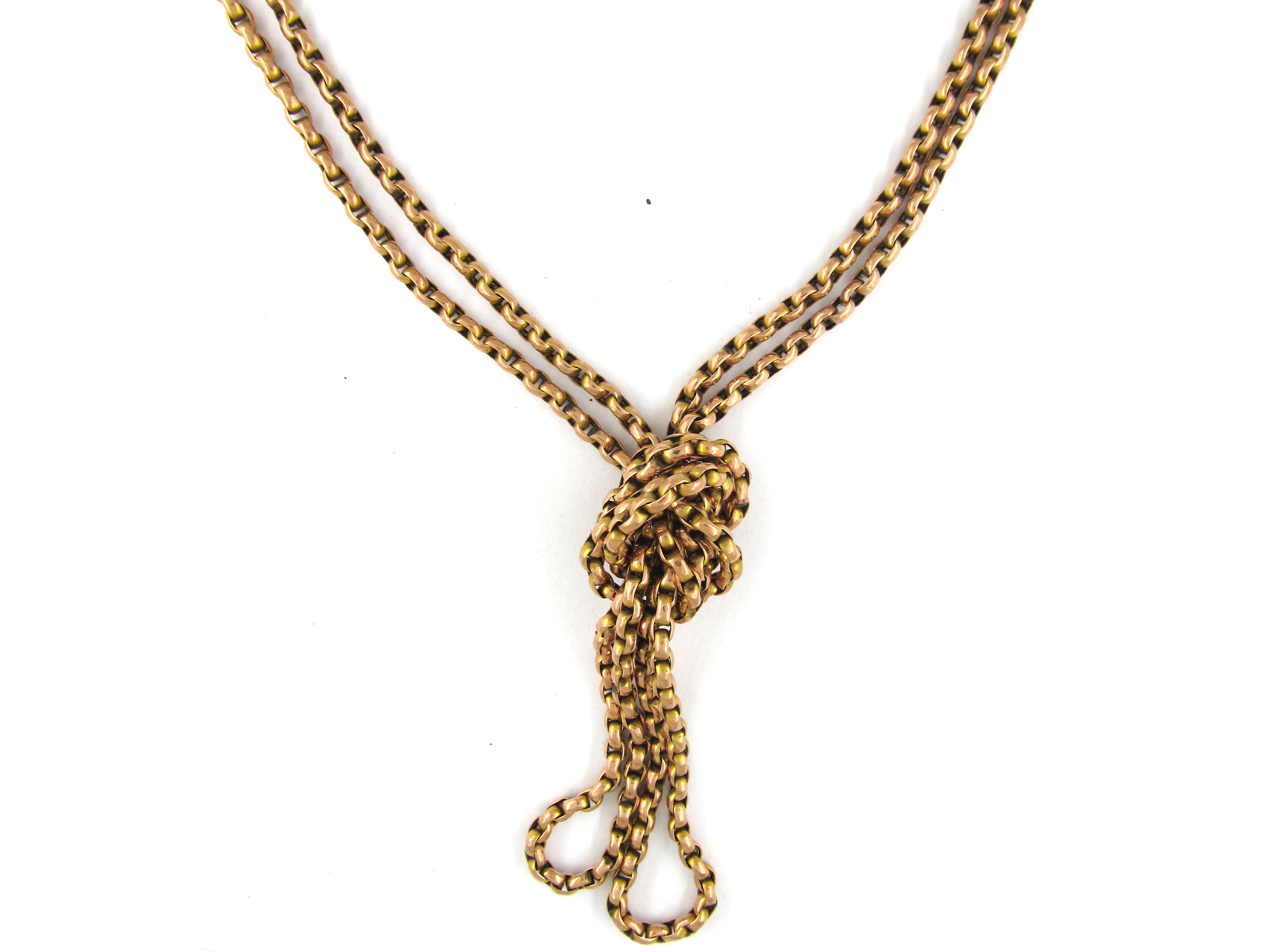 Victorian 9ct Gold Guard Chain (961D) | The Antique Jewellery Company