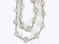 Rock Crystal & Silver Bead Necklace