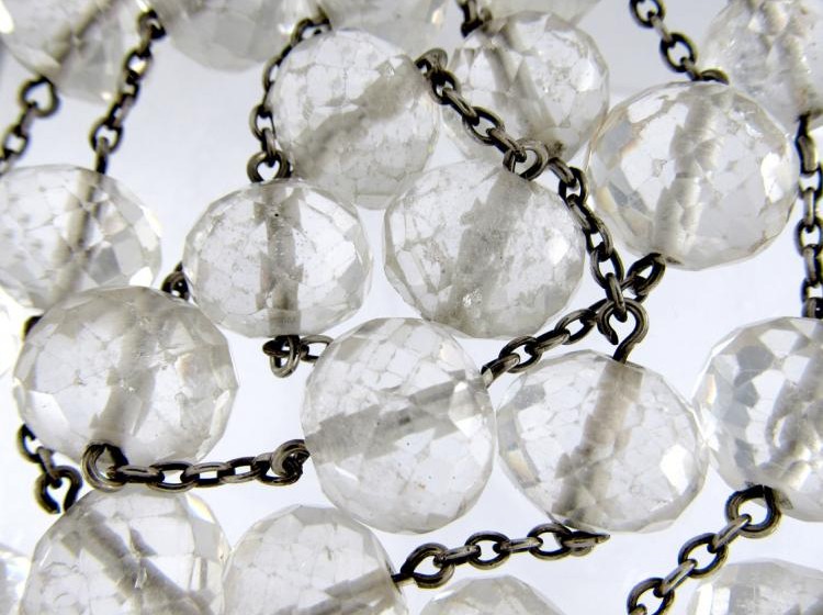 Rock Crystal & Silver Bead Necklace