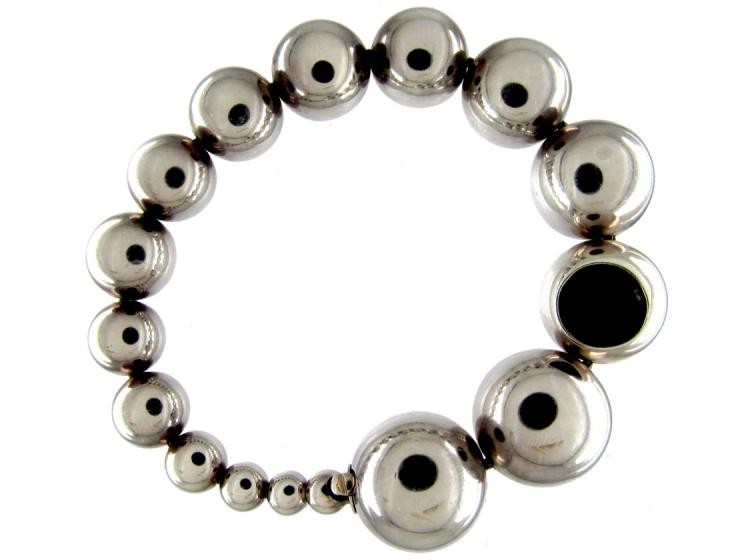 Georg Jensen Silver Ball Bracelet