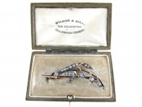 Edwardian, Diamond, Silver & Gold Lily of the Valley Brooch